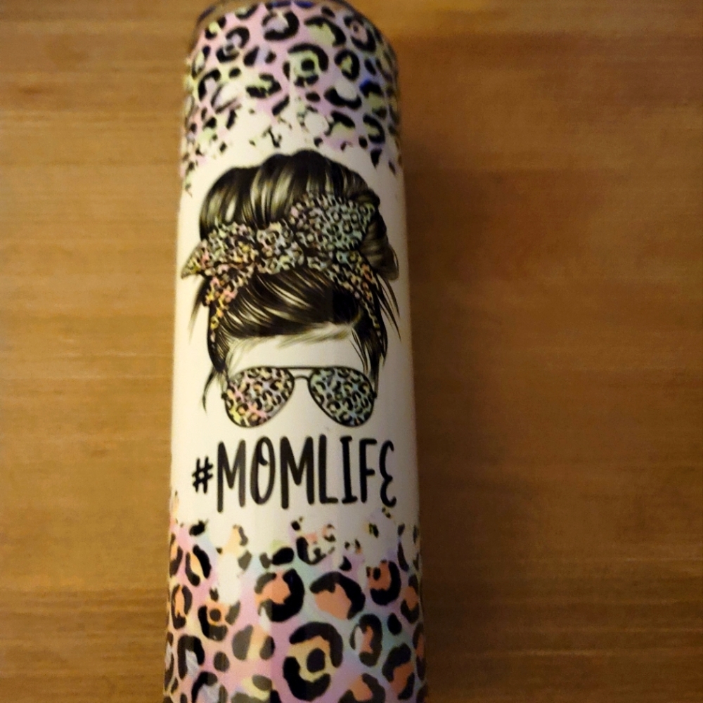 20 oz Tumbler- Leopard MomLife